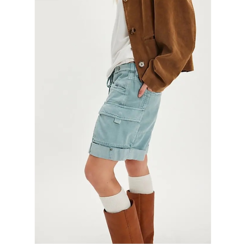 NWOT Frankie washed cargo shorts by Free People in size Large - Picture 12 of 16